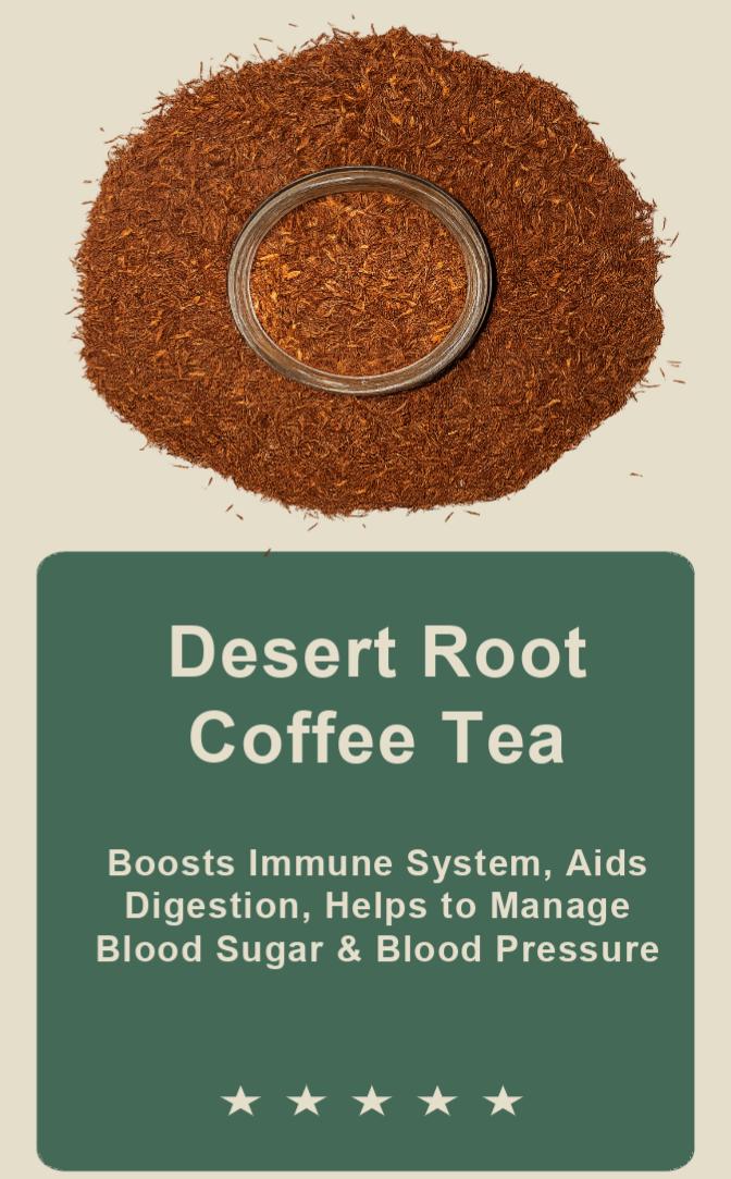 Desert Root Coffee Tea styled detail